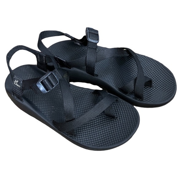 CHACO Men’s Sandal Blk Size 12 Slight Wear at Heel and Sole Still Plenty of Life - Picture 6 of 12